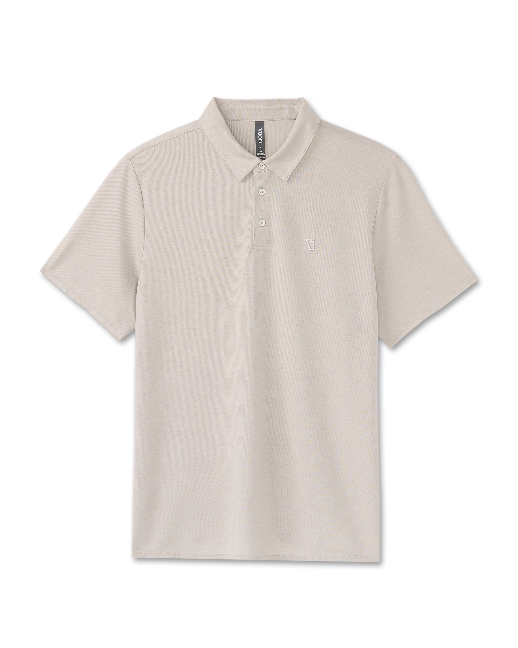 Knit Twill Polo | Beachsand Heather - Image 6
