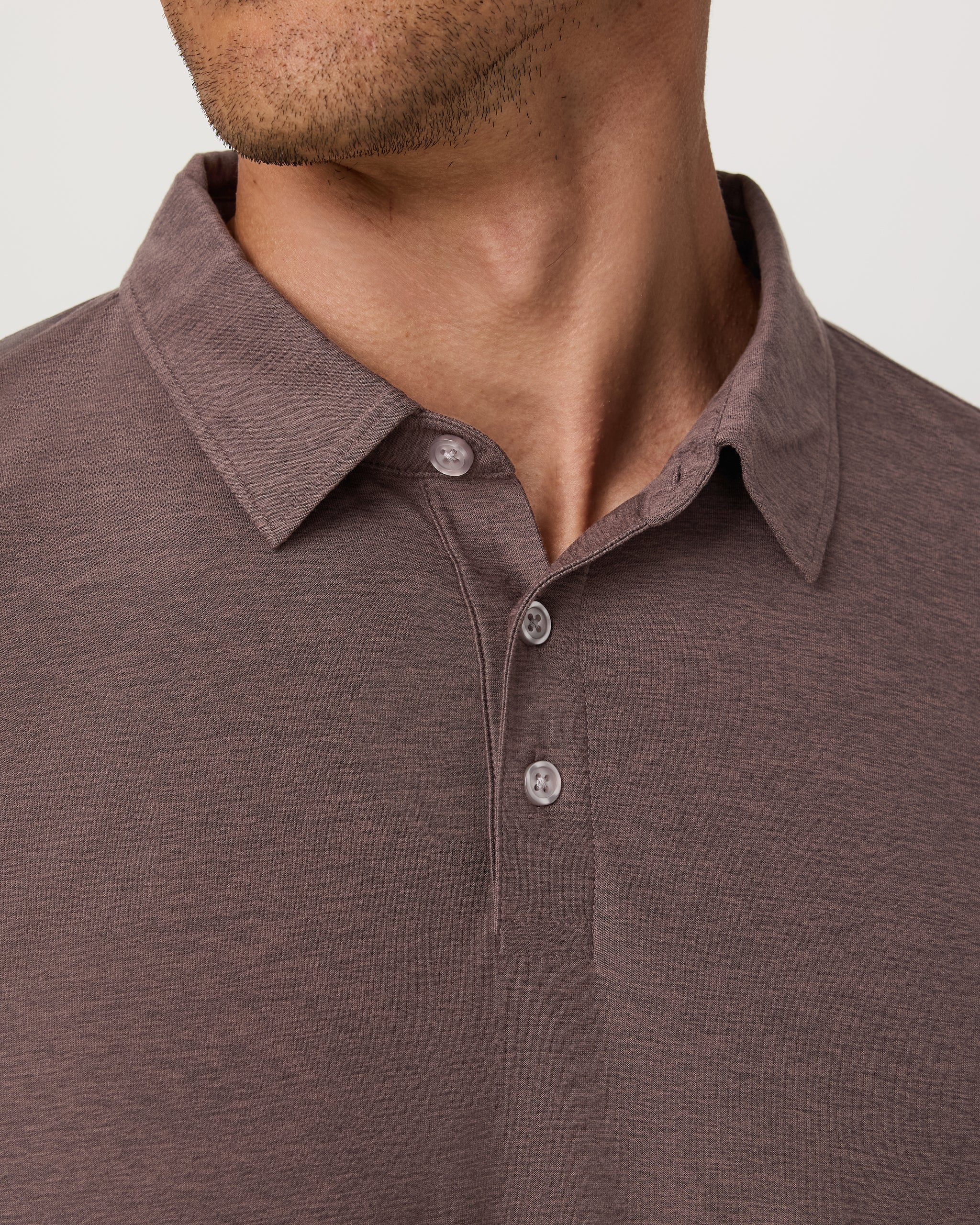 Long Sleeve Strato Tech Polo | Huckleberry Heather - Image 4