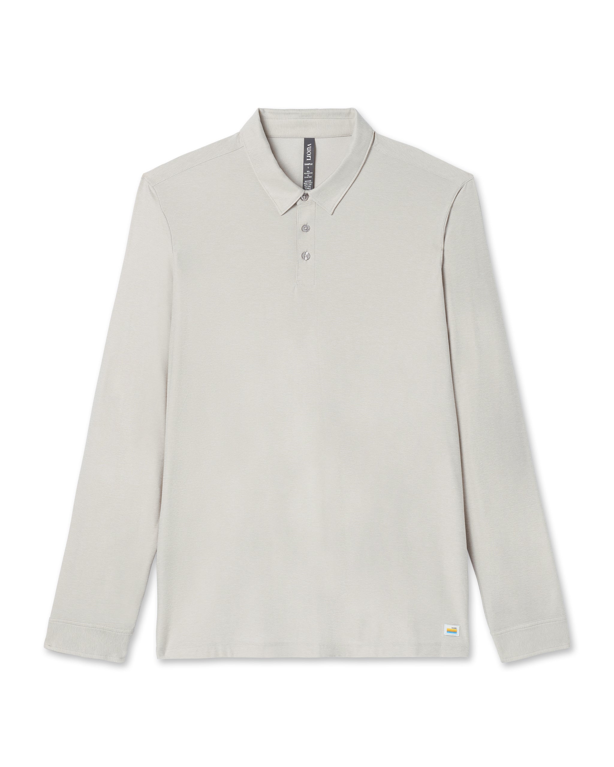 Long Sleeve Strato Tech Polo | Salt Heather - Image 4