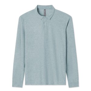Long Sleeve Strato Tech Polo | Vintage Pistachio Heather