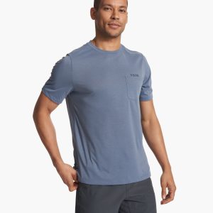 Current Pocket Tee | Azure