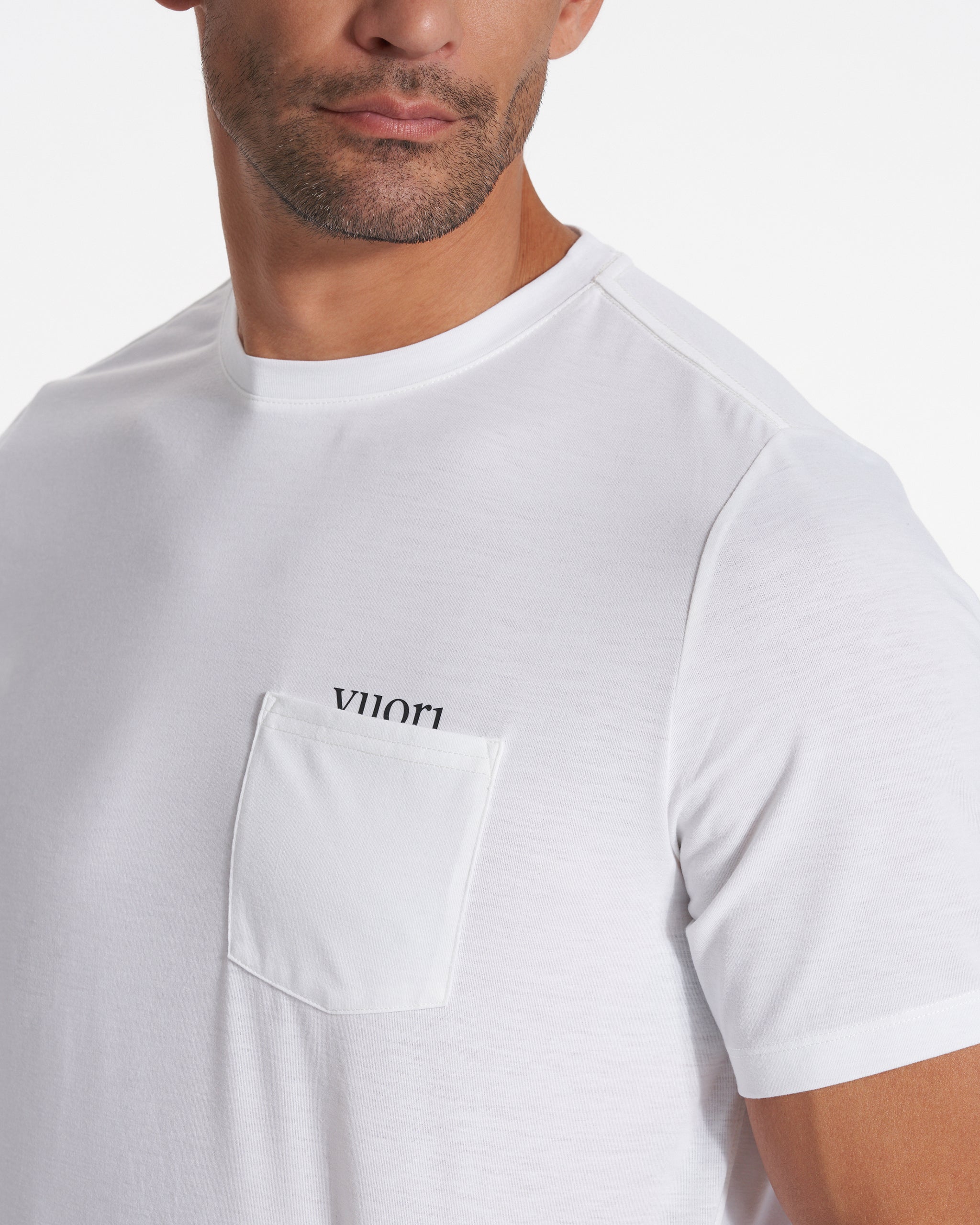 Current Pocket Tee | White - Image 2