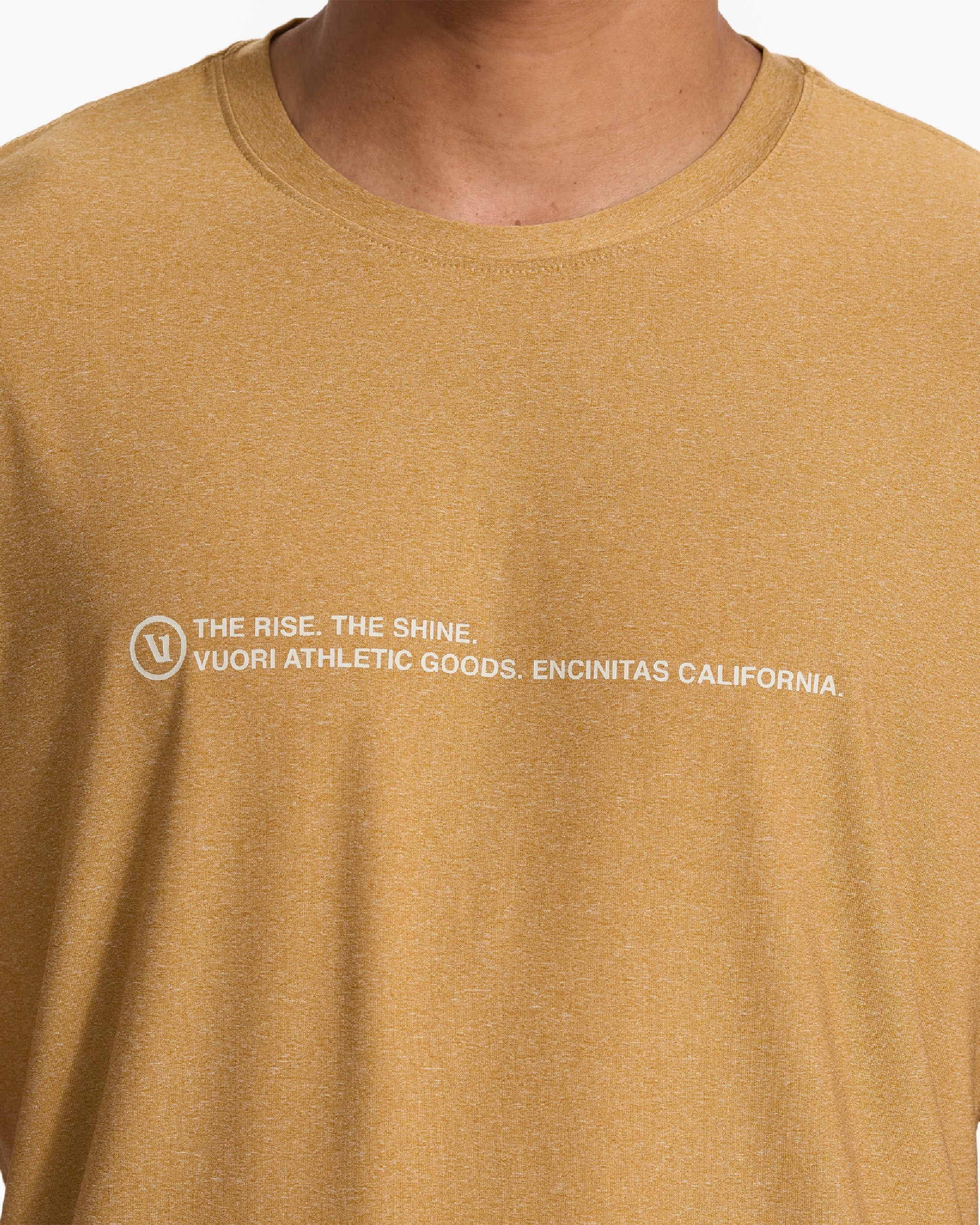Short Sleeve Uluwatu 23 Water Tee | Dark Golden Heather - Image 4