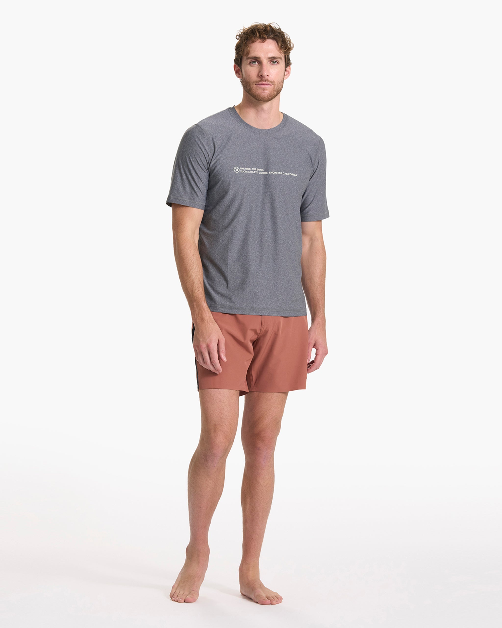 Short Sleeve Uluwatu 23 Water Tee | Charcoal Heather - Image 4