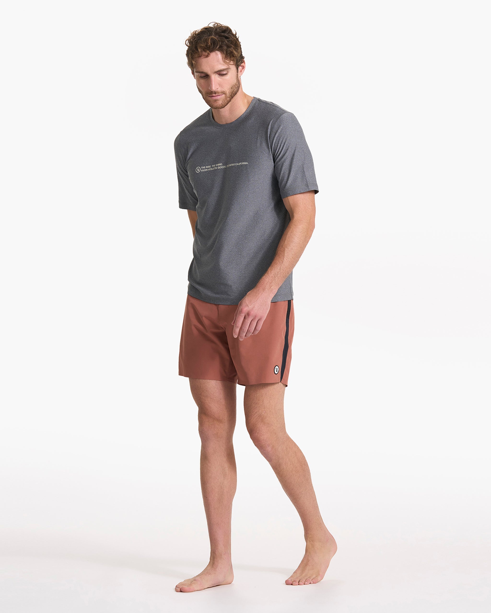 Short Sleeve Uluwatu 23 Water Tee | Charcoal Heather - Image 5
