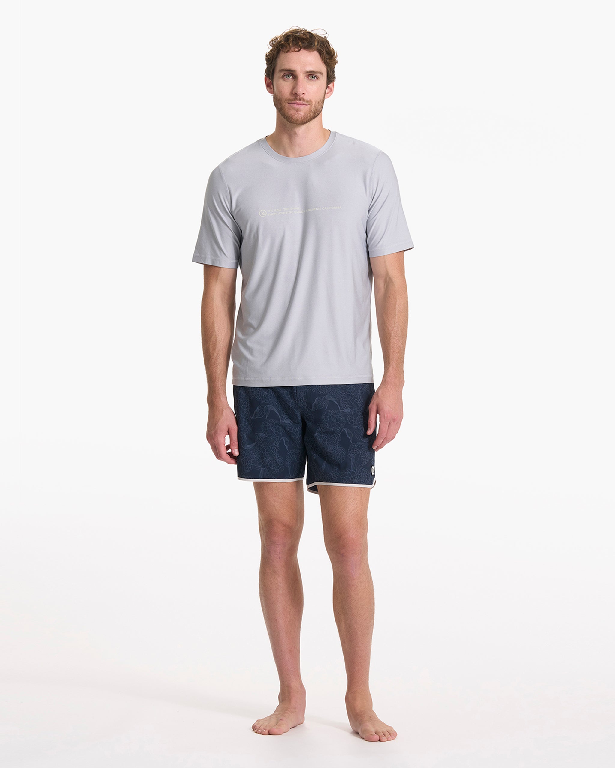 Short Sleeve Uluwatu 23 Water Tee | Platinum Heather - Image 5
