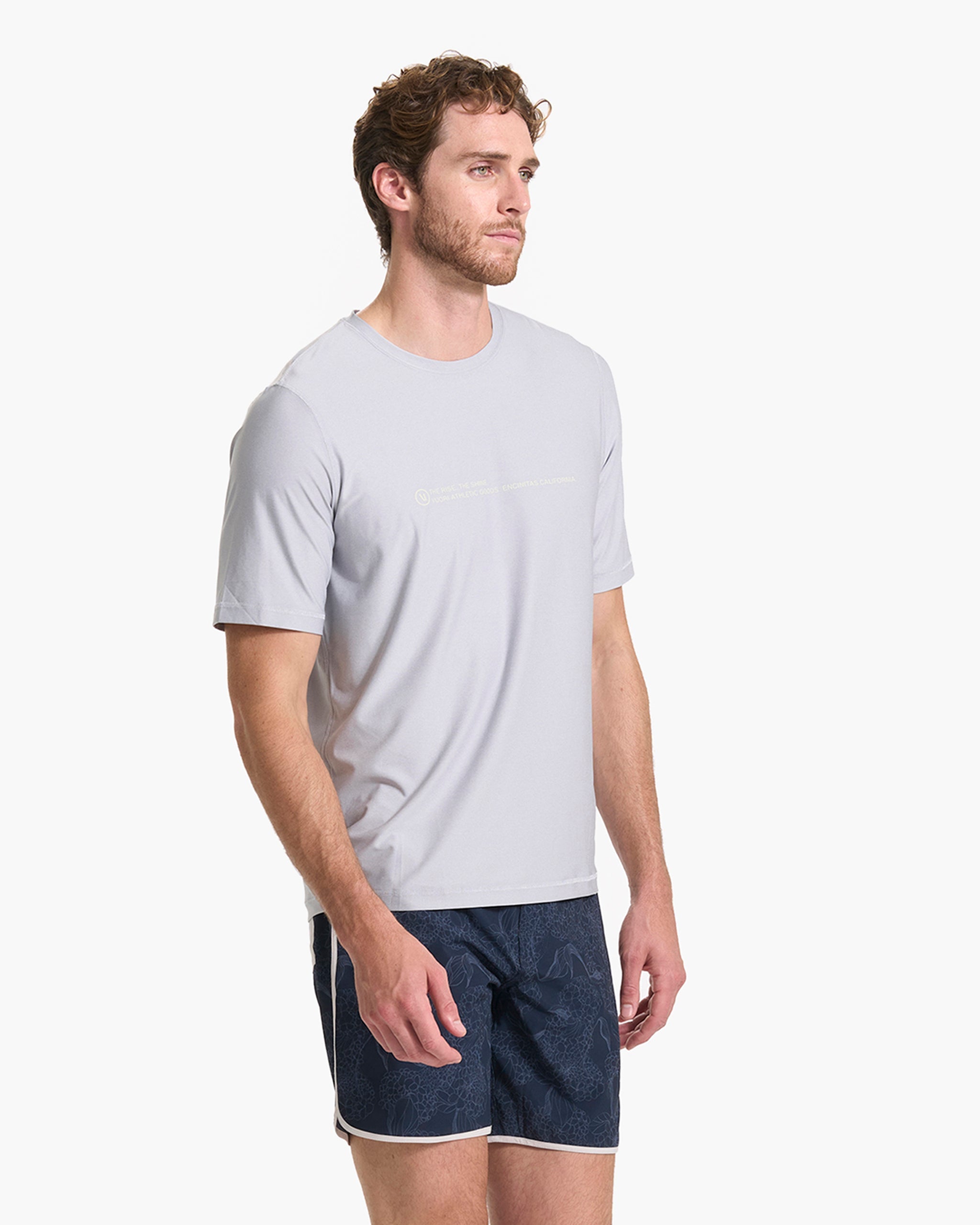 Short Sleeve Uluwatu 23 Water Tee | Platinum Heather - Image 3