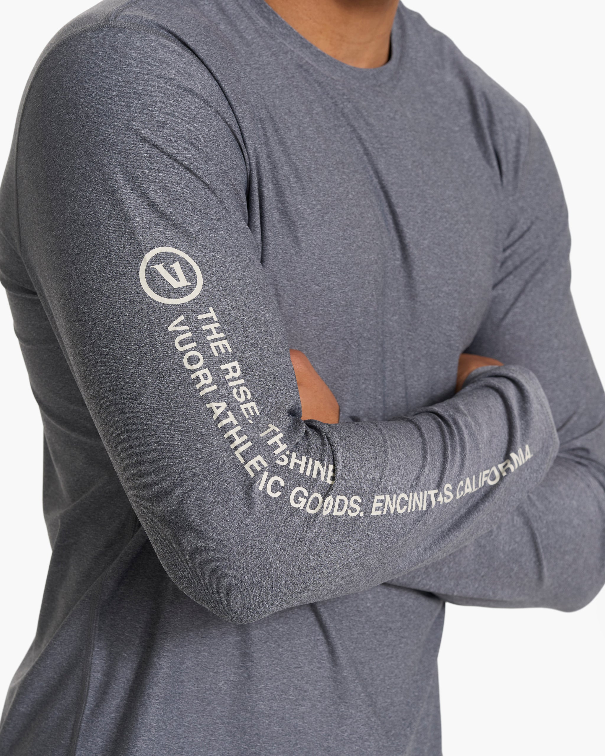 Long Sleeve Uluwatu 23 Water Tee | Charcoal Heather - Image 2