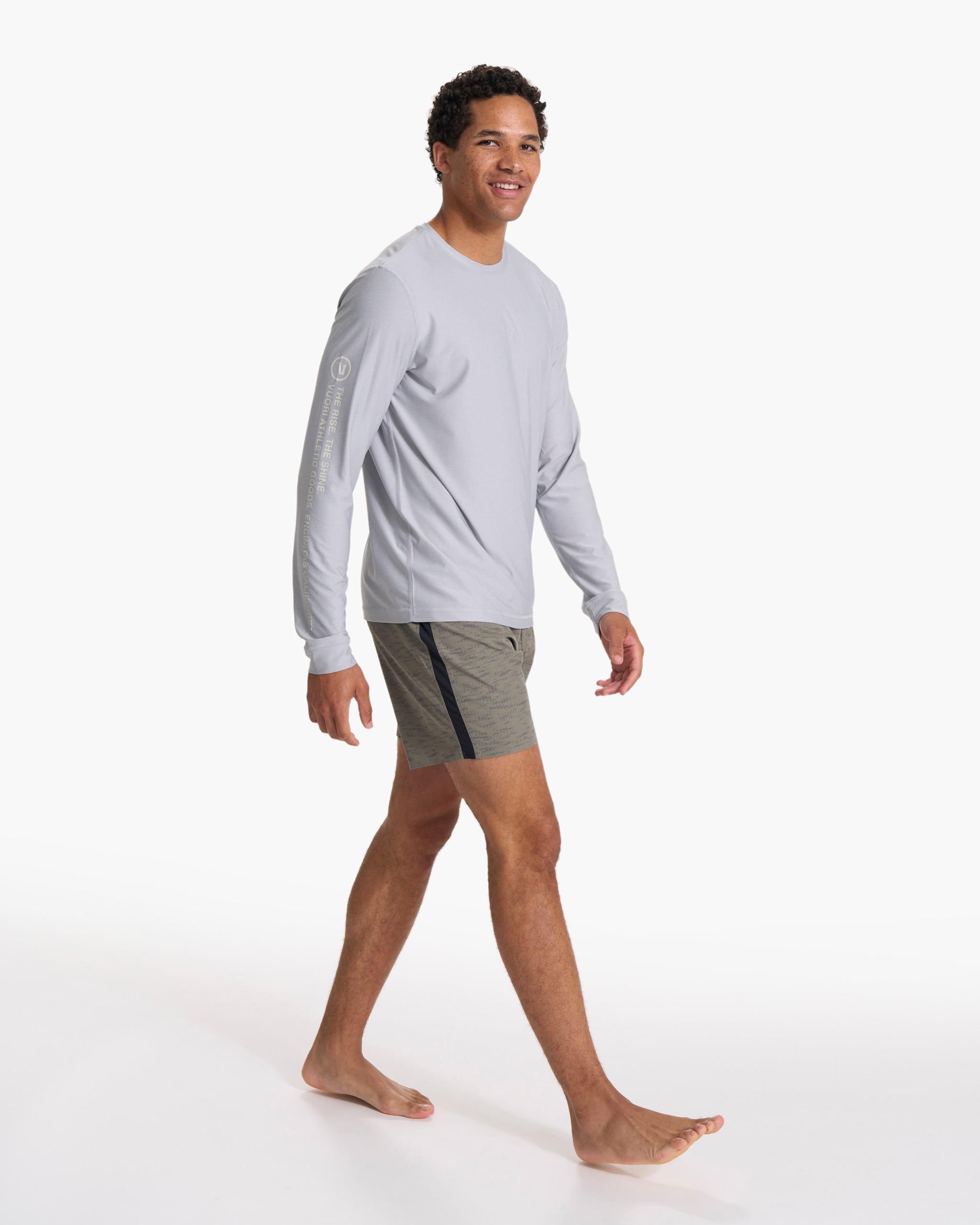 Long Sleeve Uluwatu 23 Water Tee | Platinum Heather - Image 4