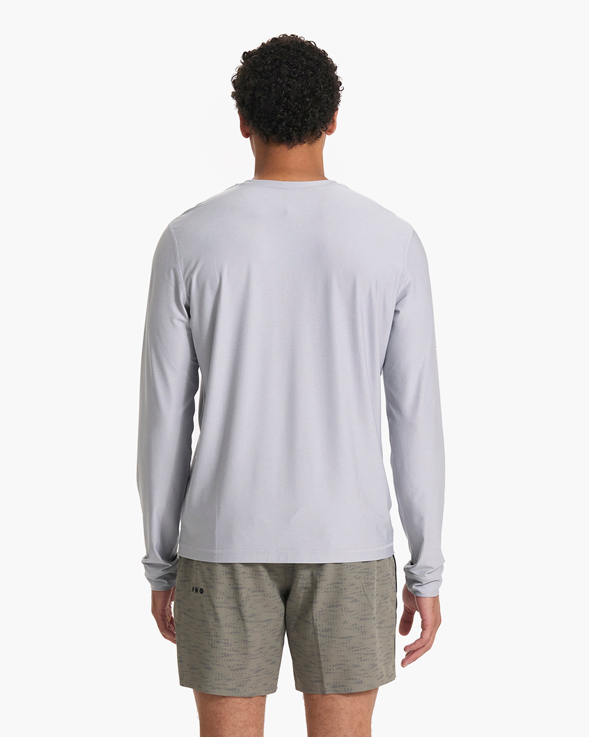 Long Sleeve Uluwatu 23 Water Tee | Platinum Heather - Image 3