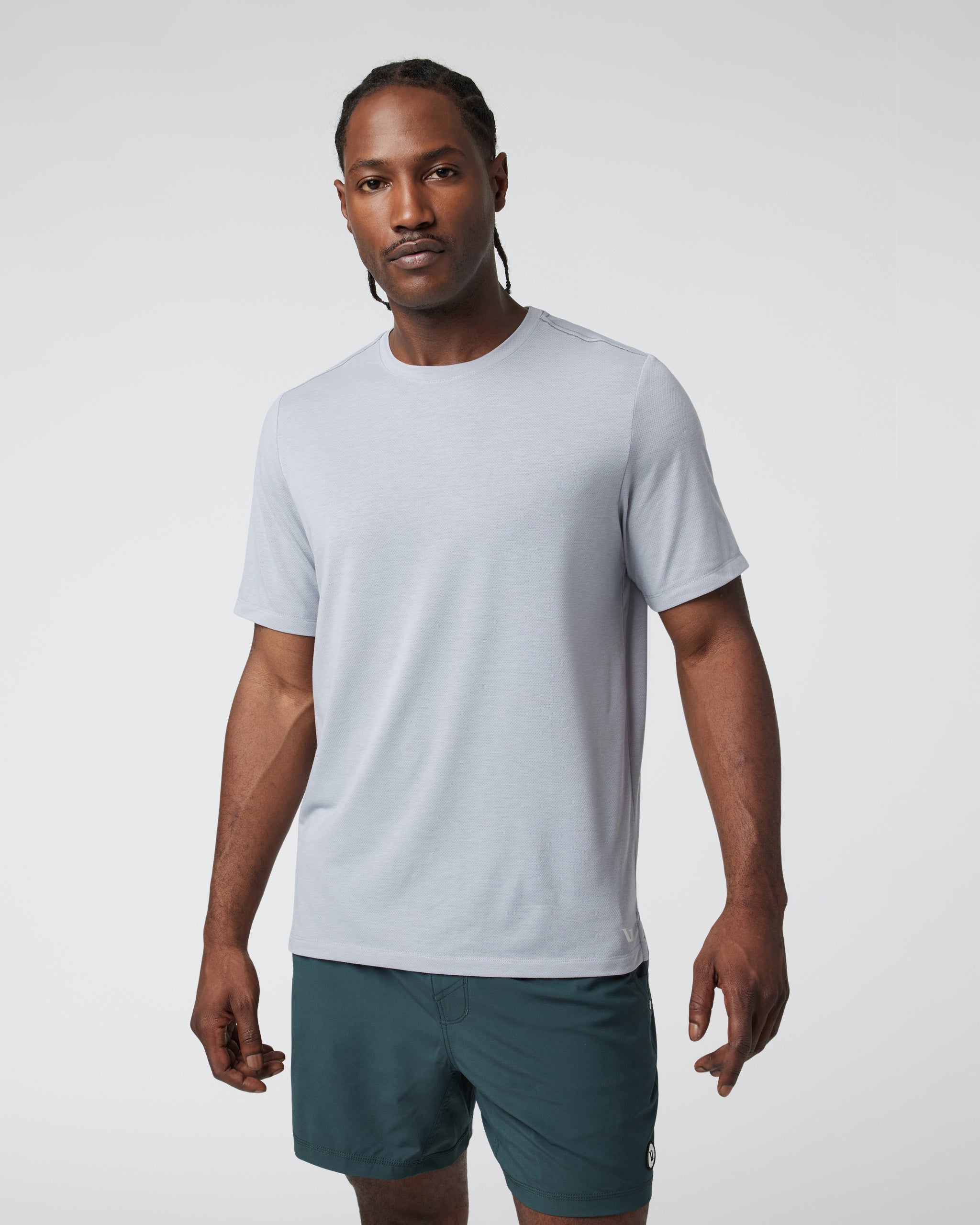 Current Mesh Tee | Platinum