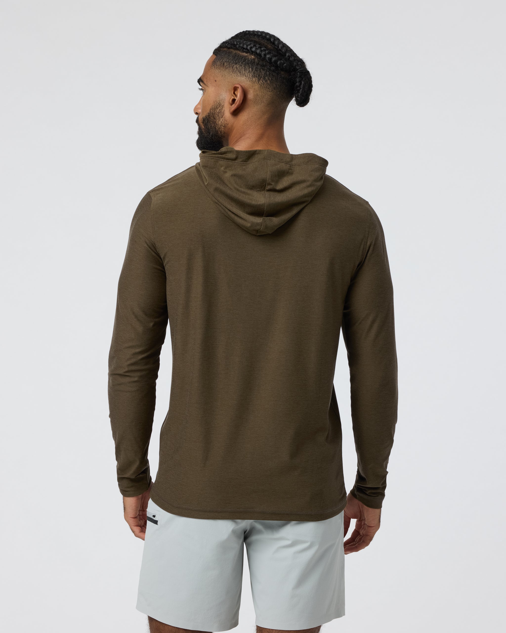 Strato Tech Hoodie | Moss Green Heather - Image 5