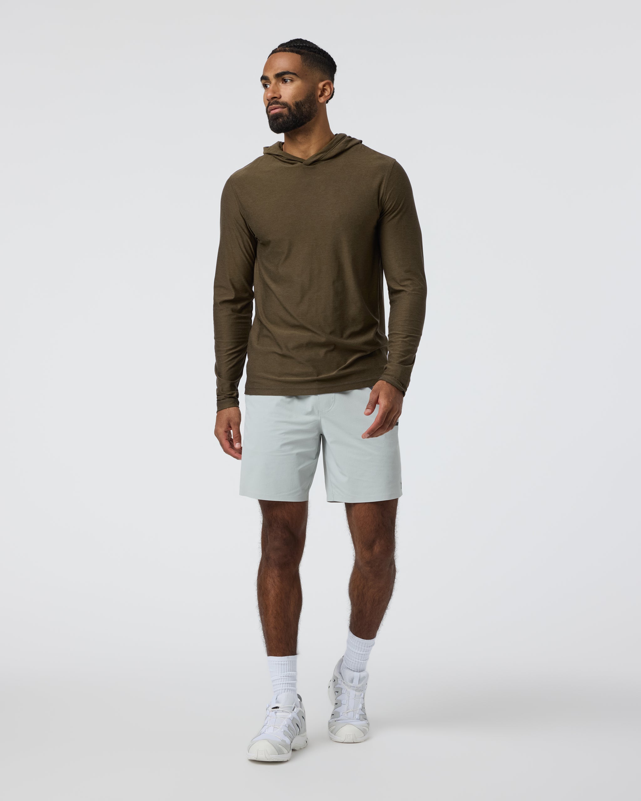 Strato Tech Hoodie | Moss Green Heather - Image 4
