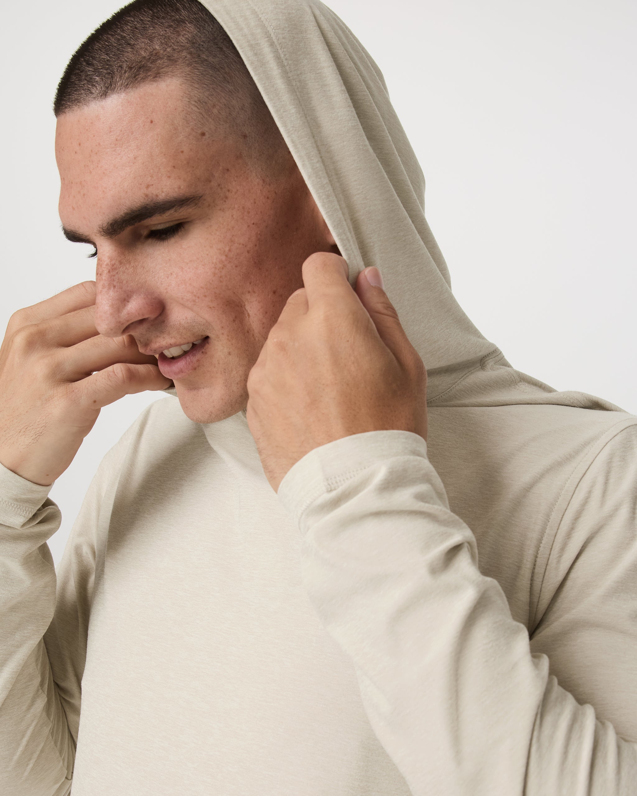 Strato Tech Hoodie | Mushroom Heather - Image 2
