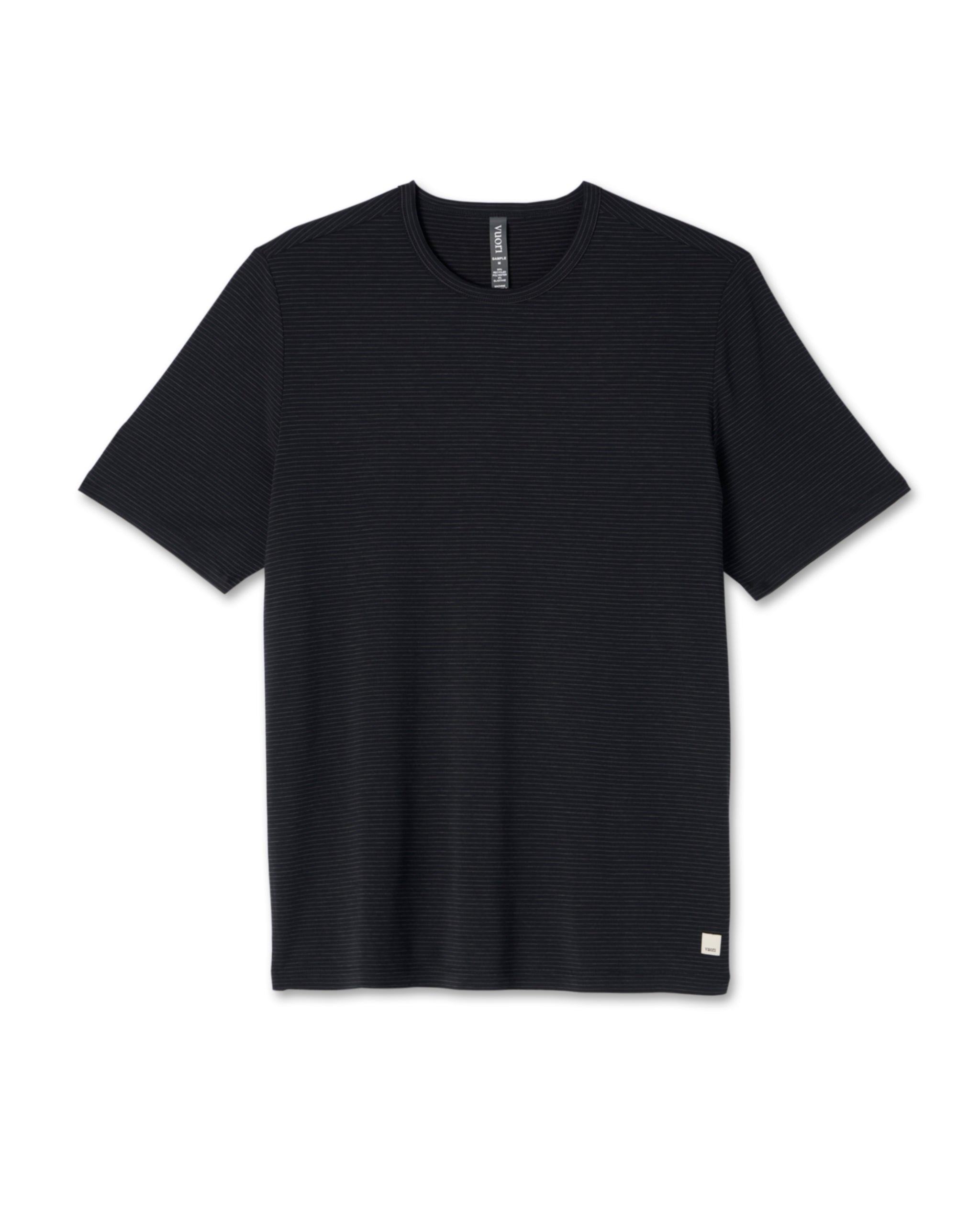 Short Sleeve Current Stripe Tee | Black - Image 4