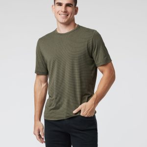 Short Sleeve Current Stripe Tee | Oregano
