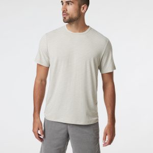 Short Sleeve Current Stripe Tee | Winter Pear