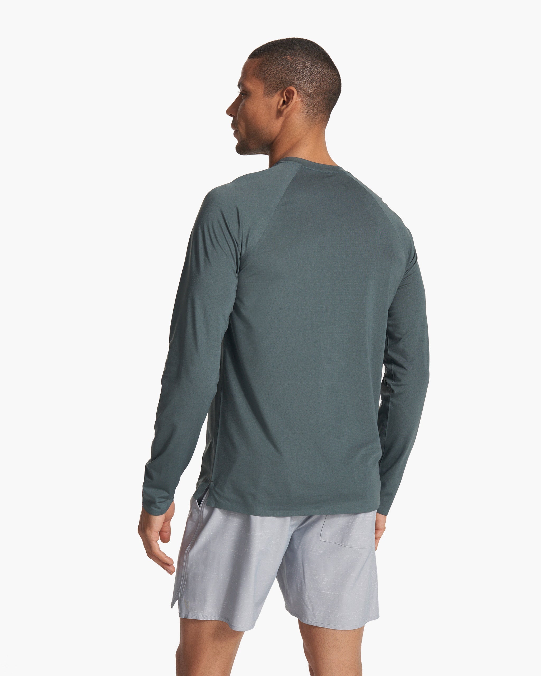 Long Sleeve Viewpoint Performance Tee | Lake - Image 2