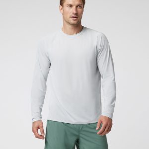 Long Sleeve Viewpoint Performance Tee | Sky Grey