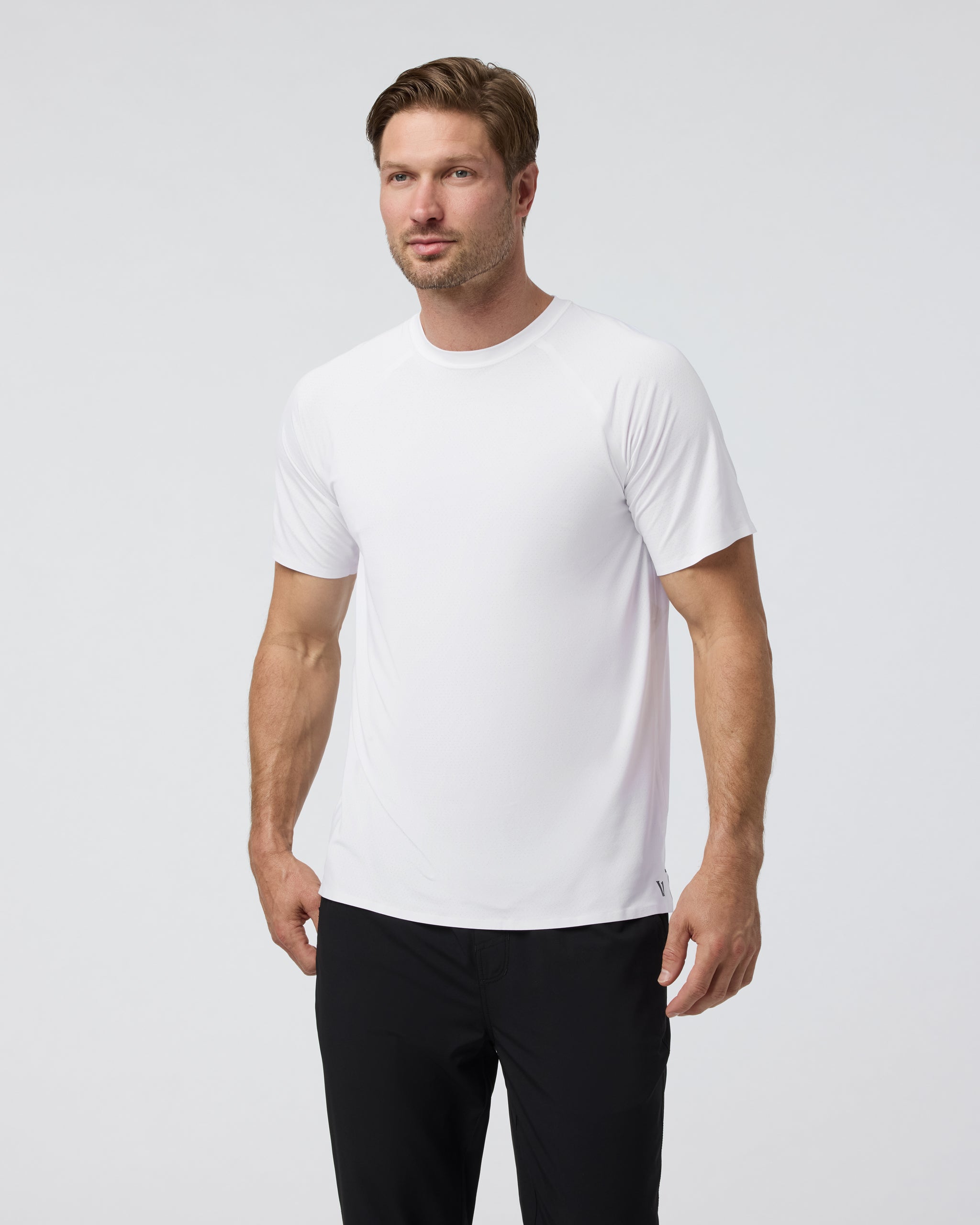 Short Sleeve Viewpoint Performance Tee | White