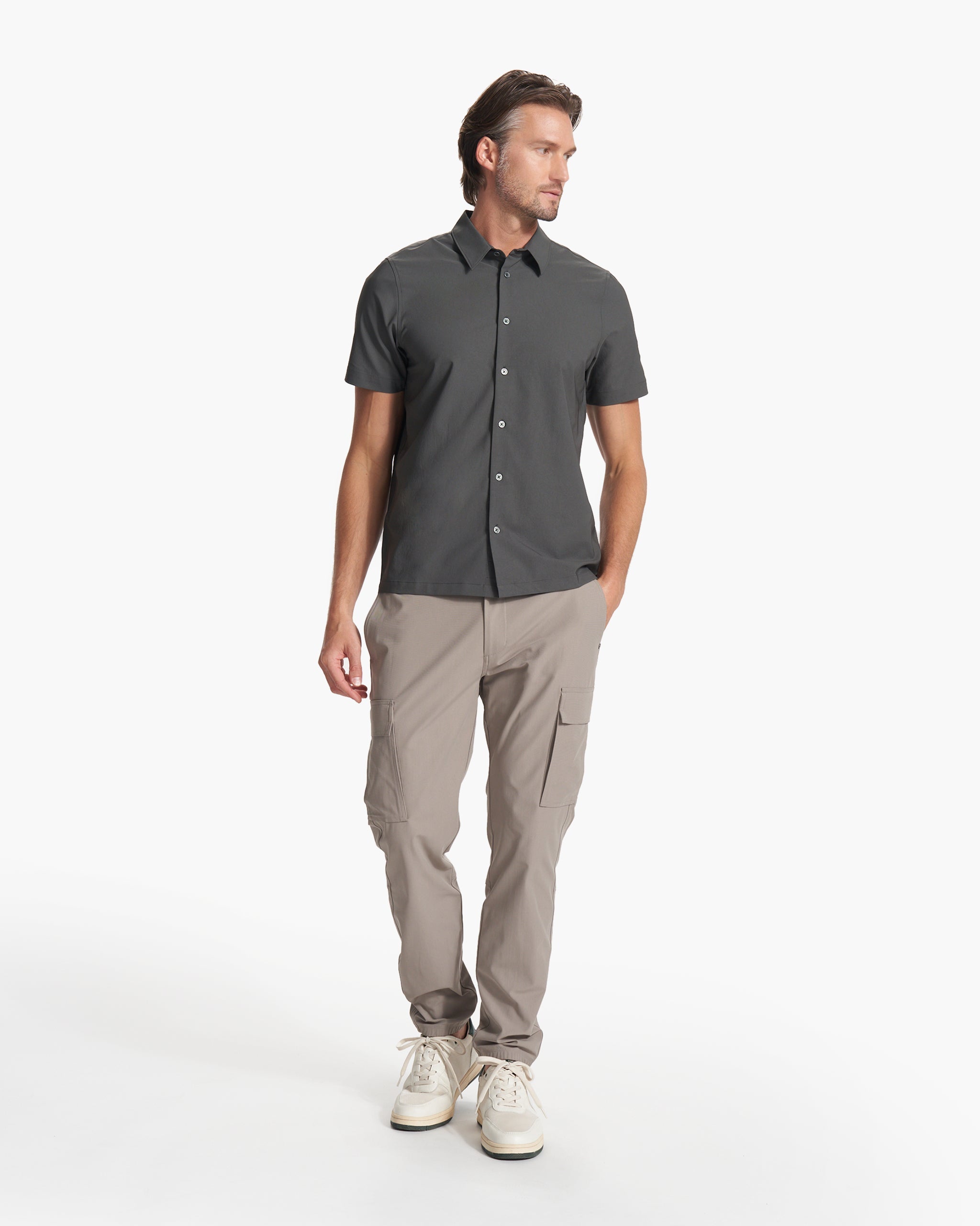 Short Sleeve Manhattan Button Down | Balsam - Image 4
