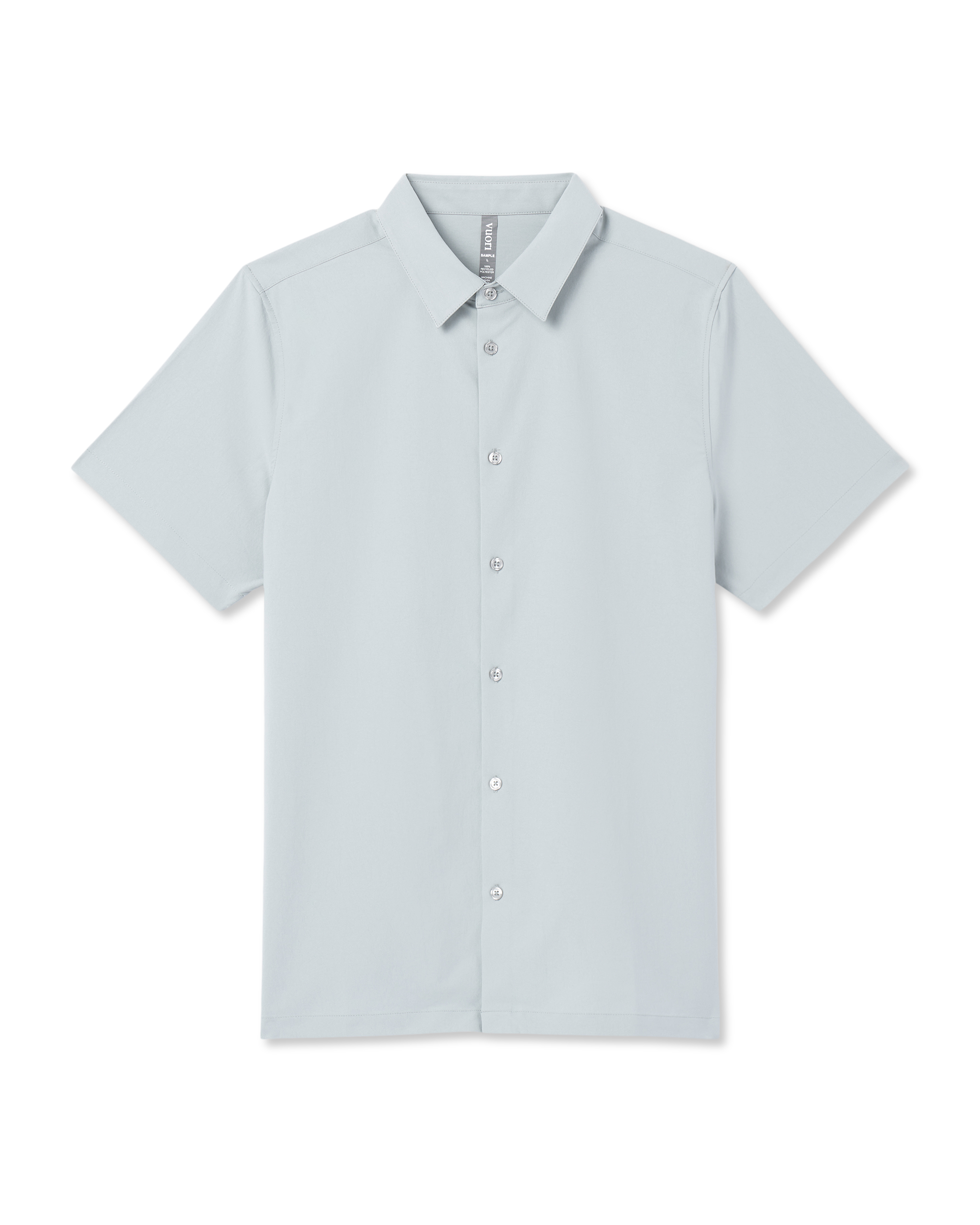 Short Sleeve Manhattan Button Down | Harbor Grey - Image 6