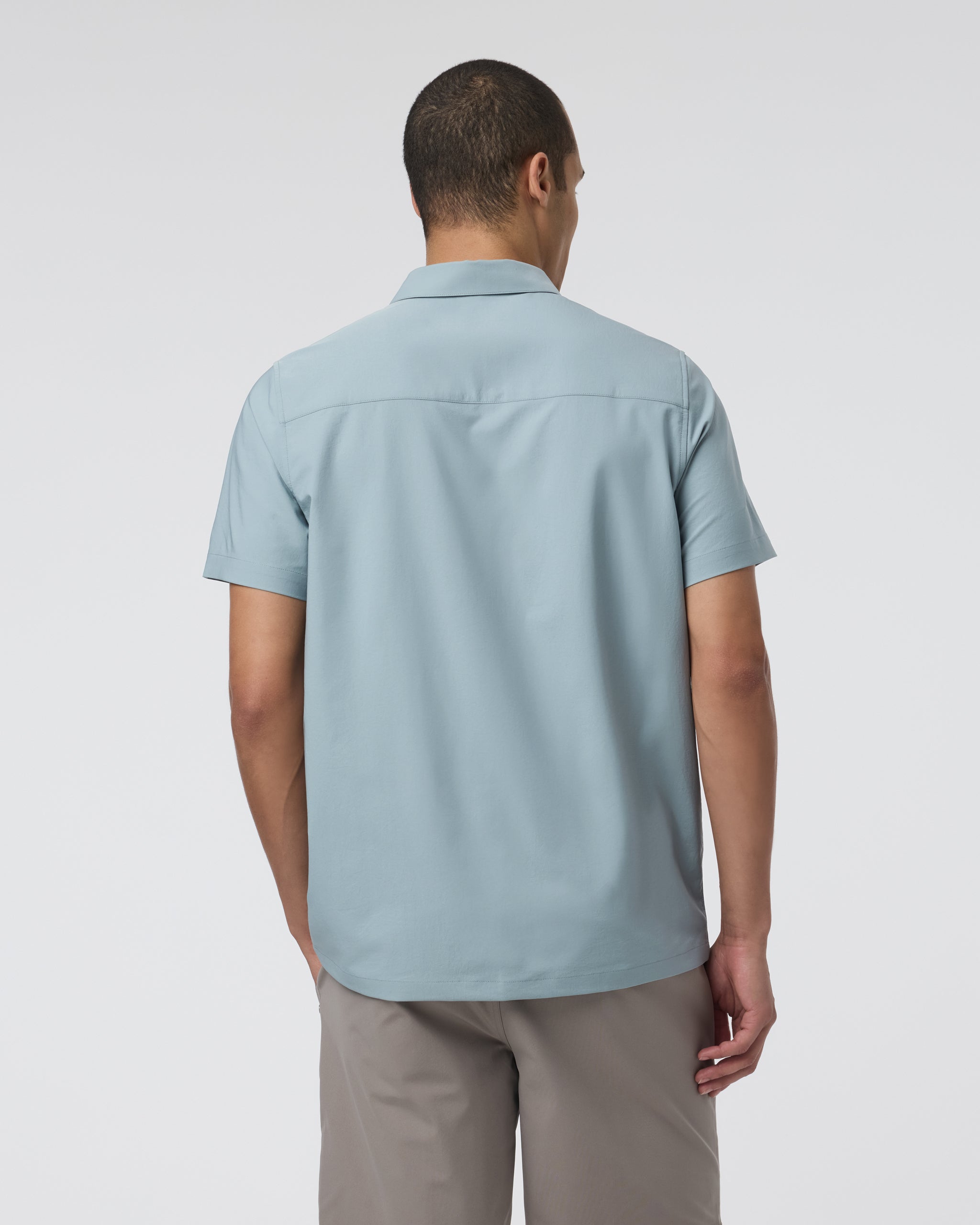 Short Sleeve Manhattan Button Down | Mist - Image 3