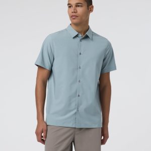 Short Sleeve Manhattan Button Down | Mist