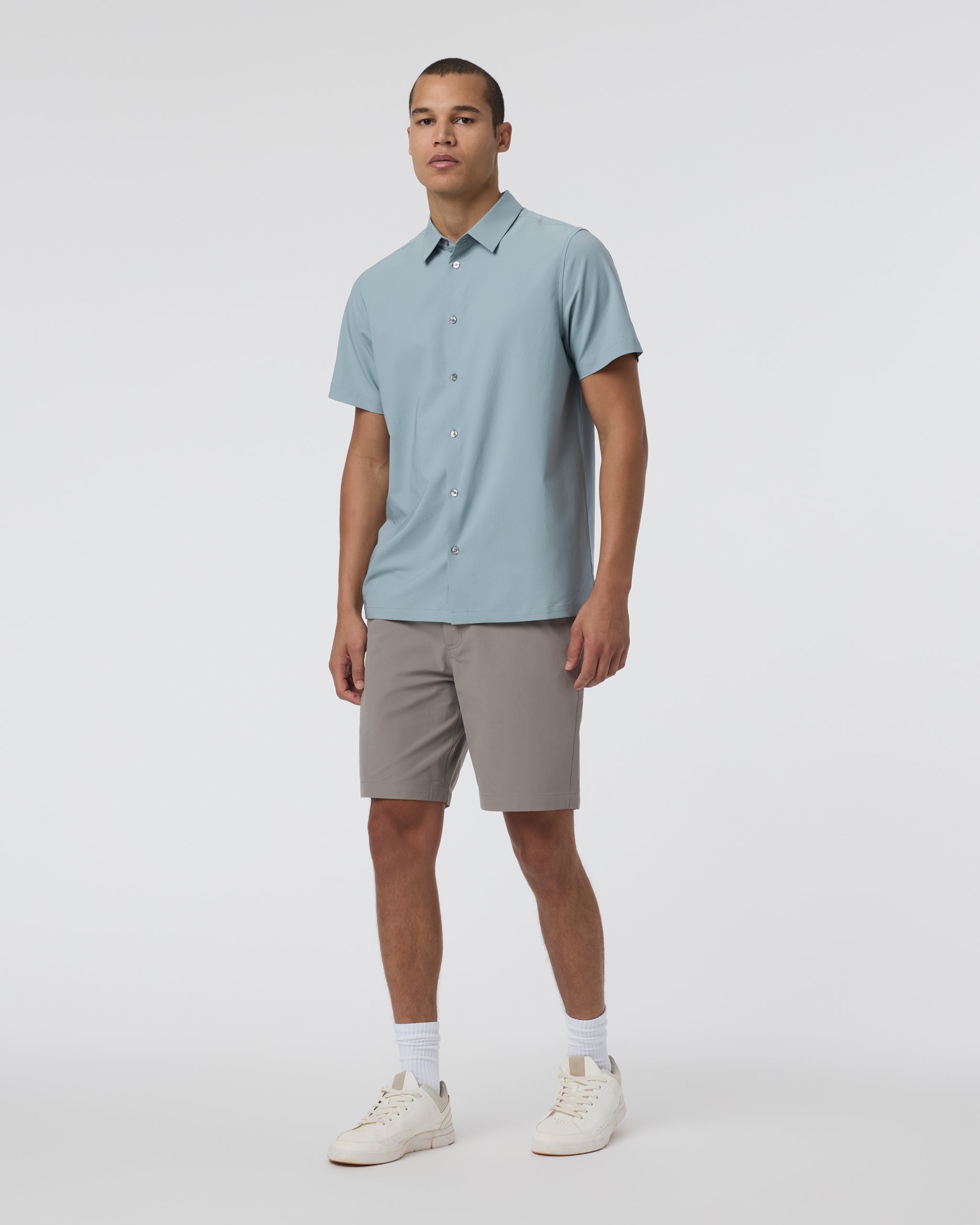 Short Sleeve Manhattan Button Down | Mist - Image 2