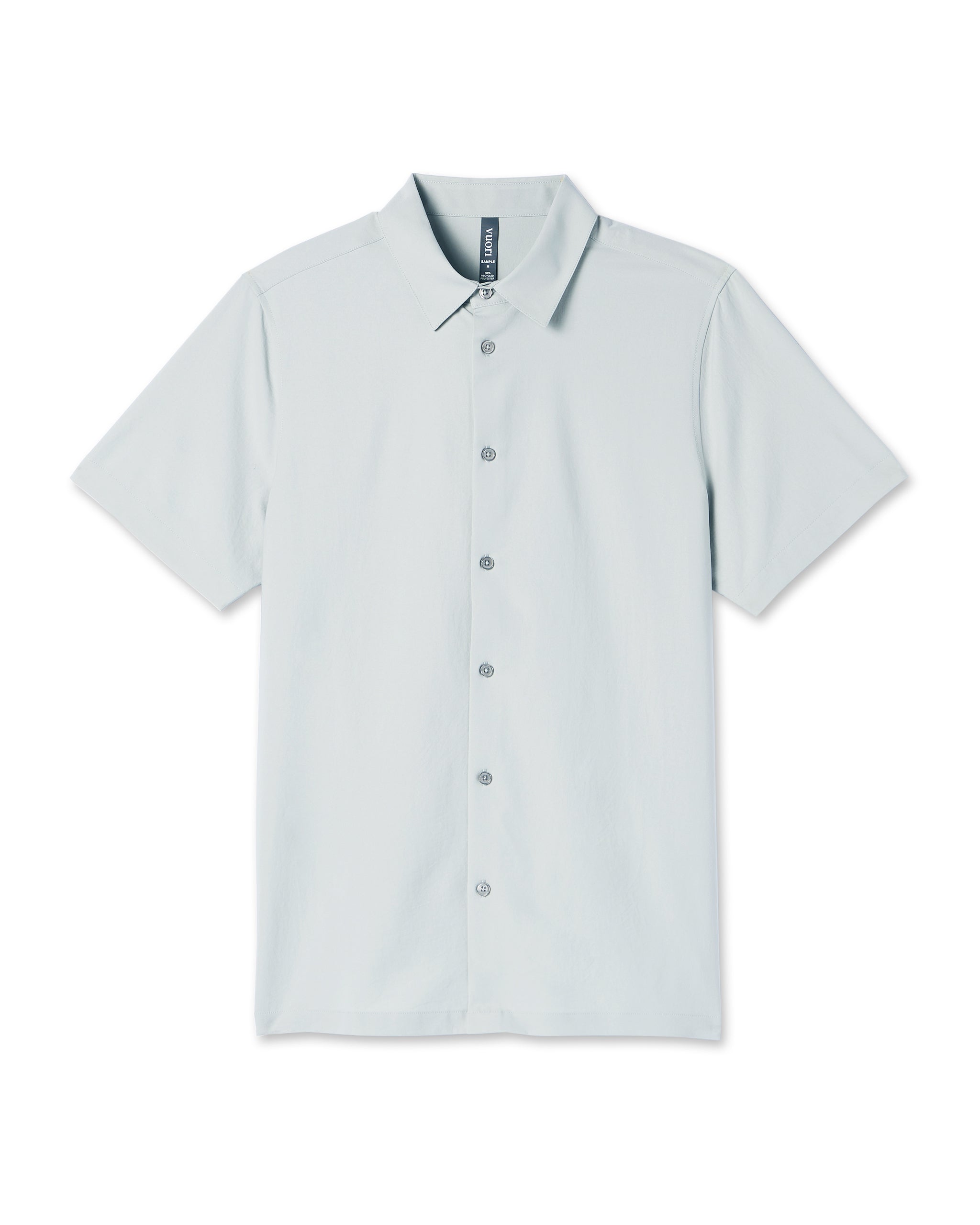 Short Sleeve Manhattan Button Down | Sky Grey - Image 4