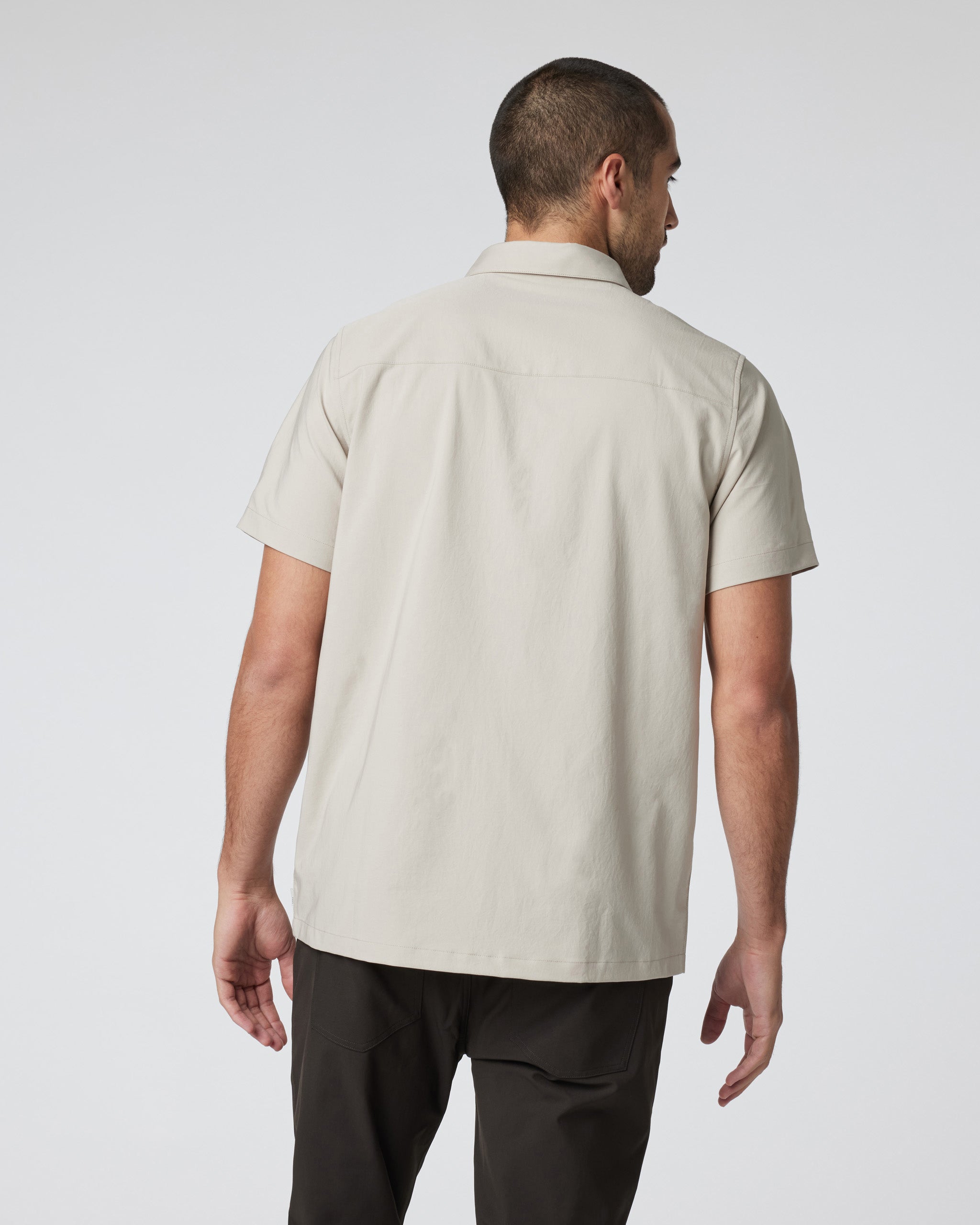 Short Sleeve Manhattan Button Down | Toast - Image 3
