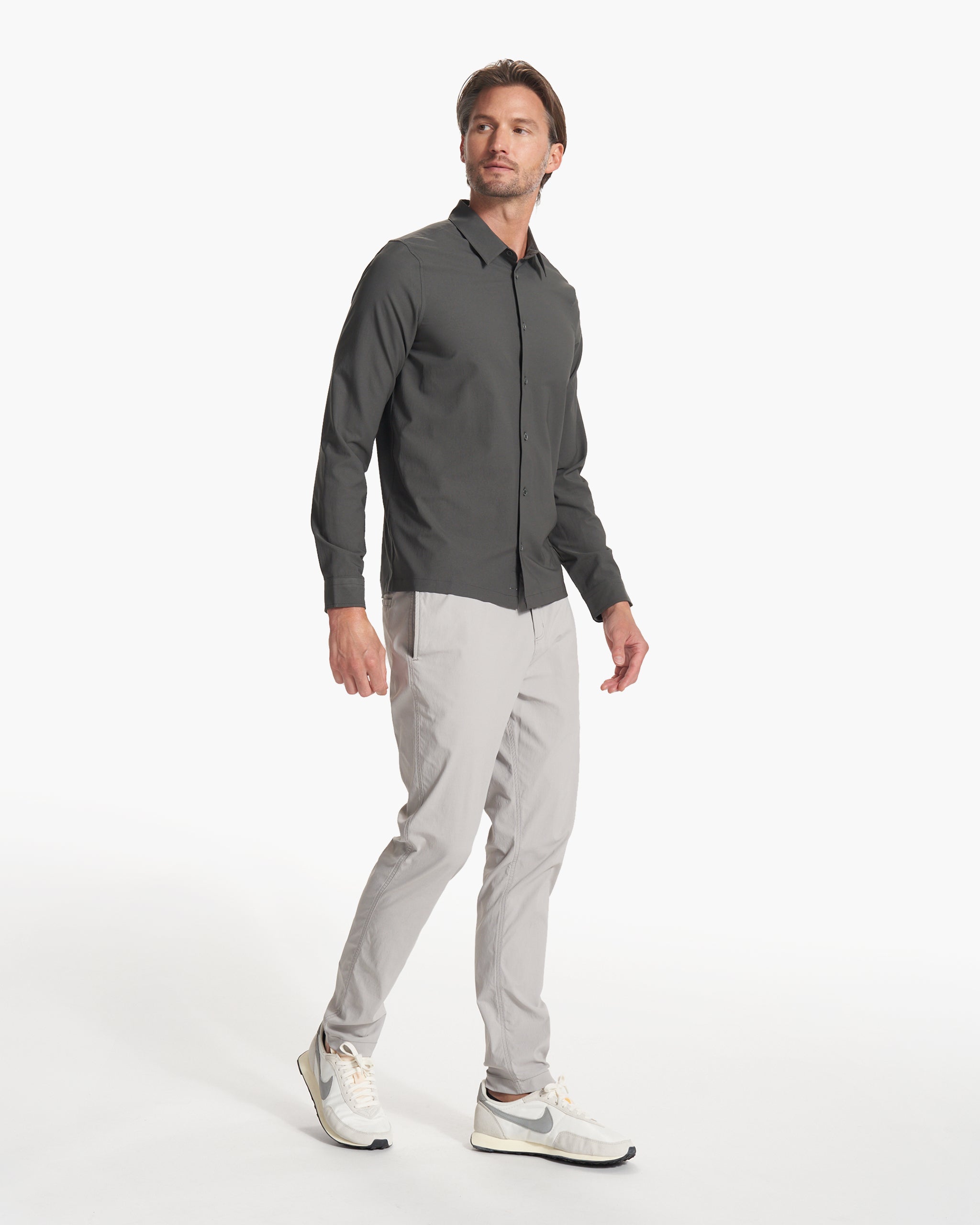Long Sleeve Manhattan Button Down | Balsam - Image 4
