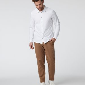 Long Sleeve Manhattan Button Down | White