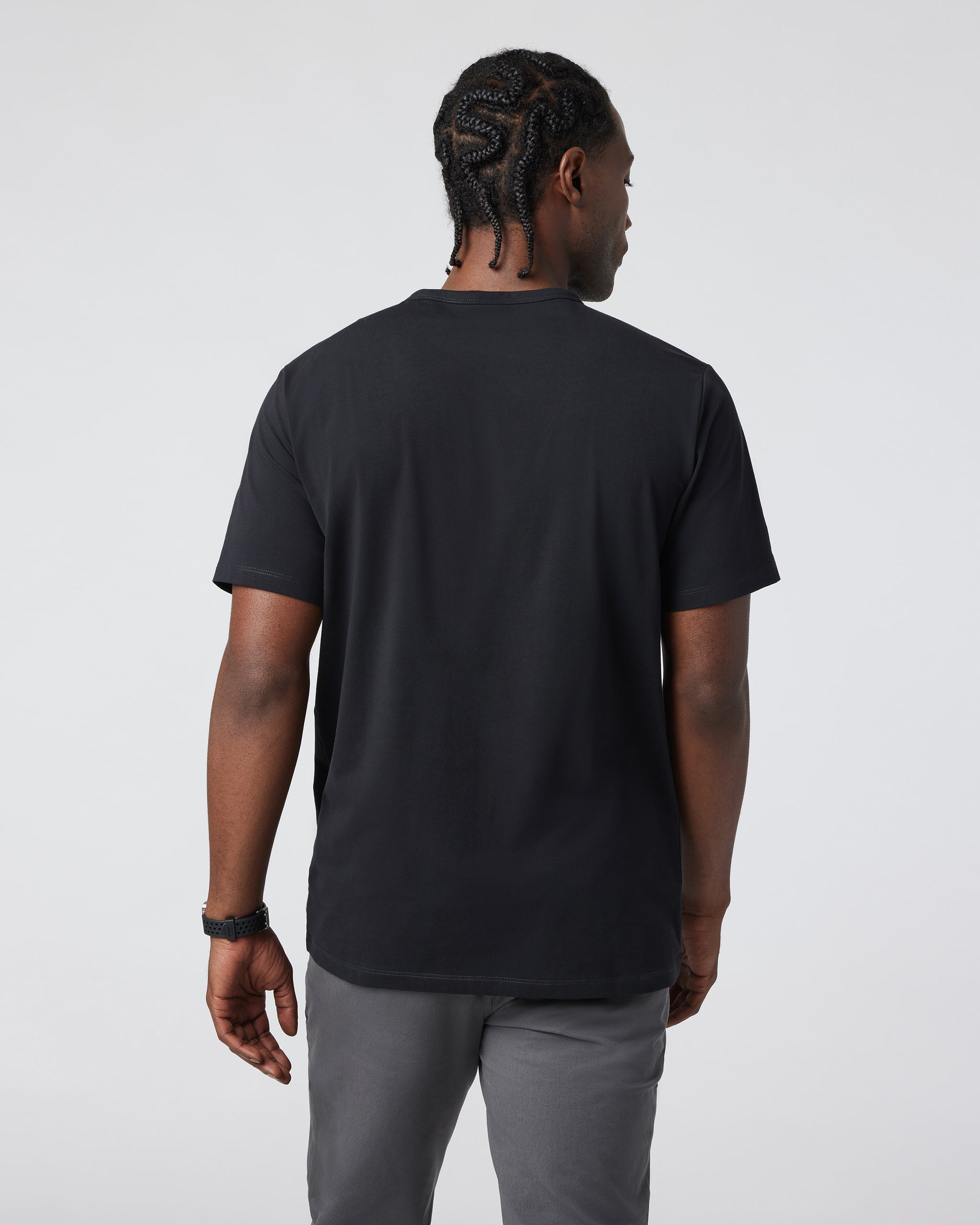 Men's Feather Pocket Tee | Black - Image 4