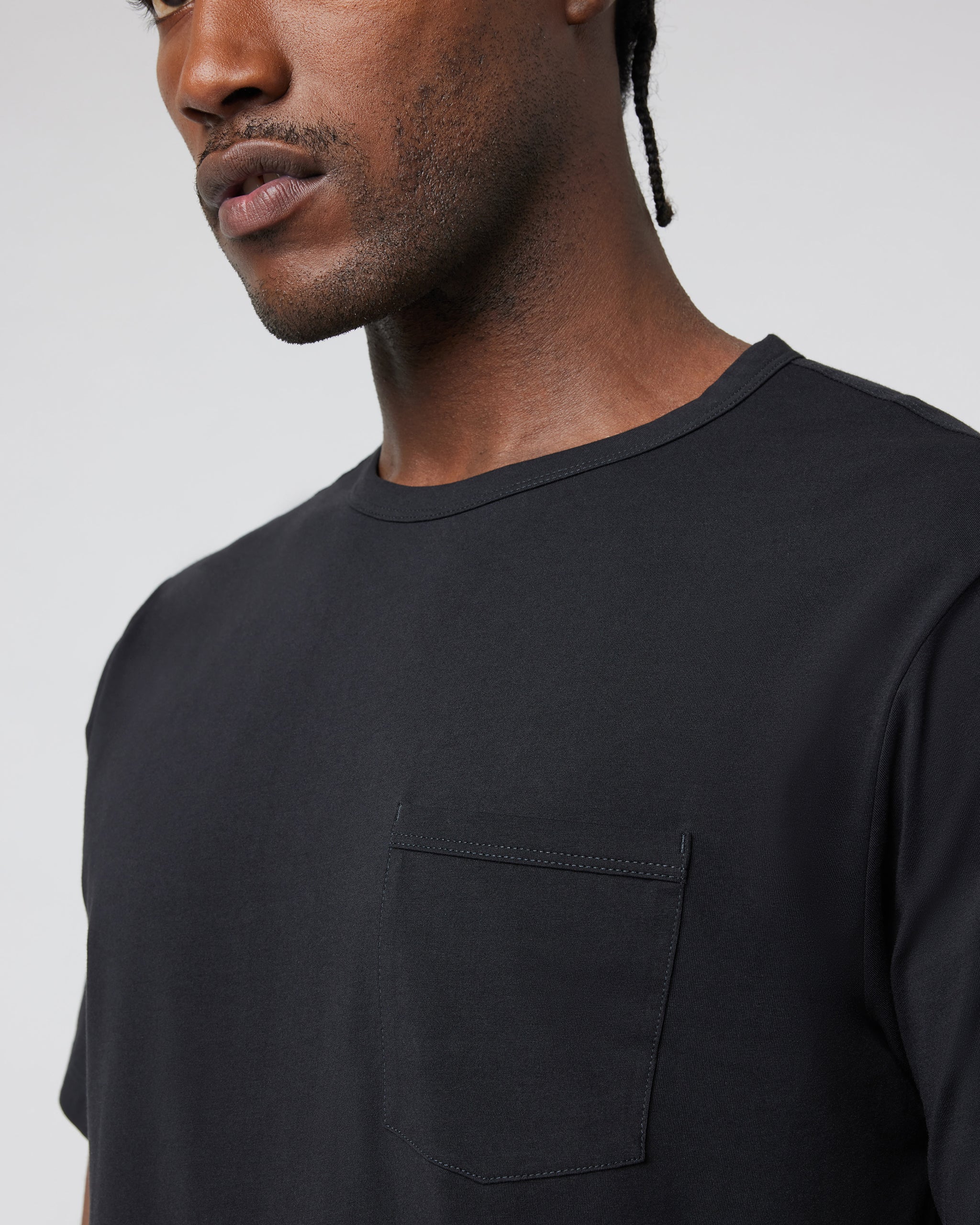 Men's Feather Pocket Tee | Black - Image 2