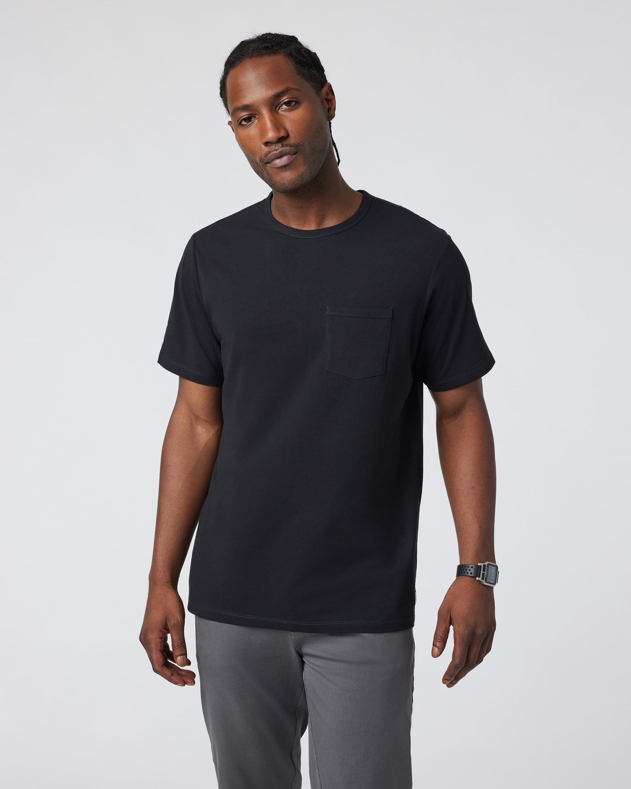 Men's Feather Pocket Tee | Black