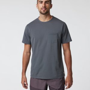 Men's Feather Pocket Tee | Dark Pewter