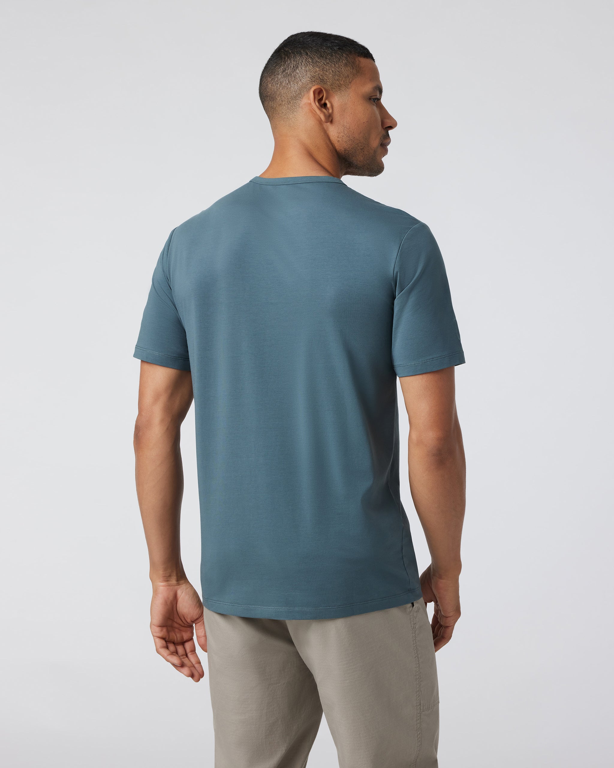 Men's Feather Pocket Tee | Lake - Image 2
