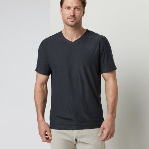 Strato Tech V-Neck Tee | Charcoal Heather