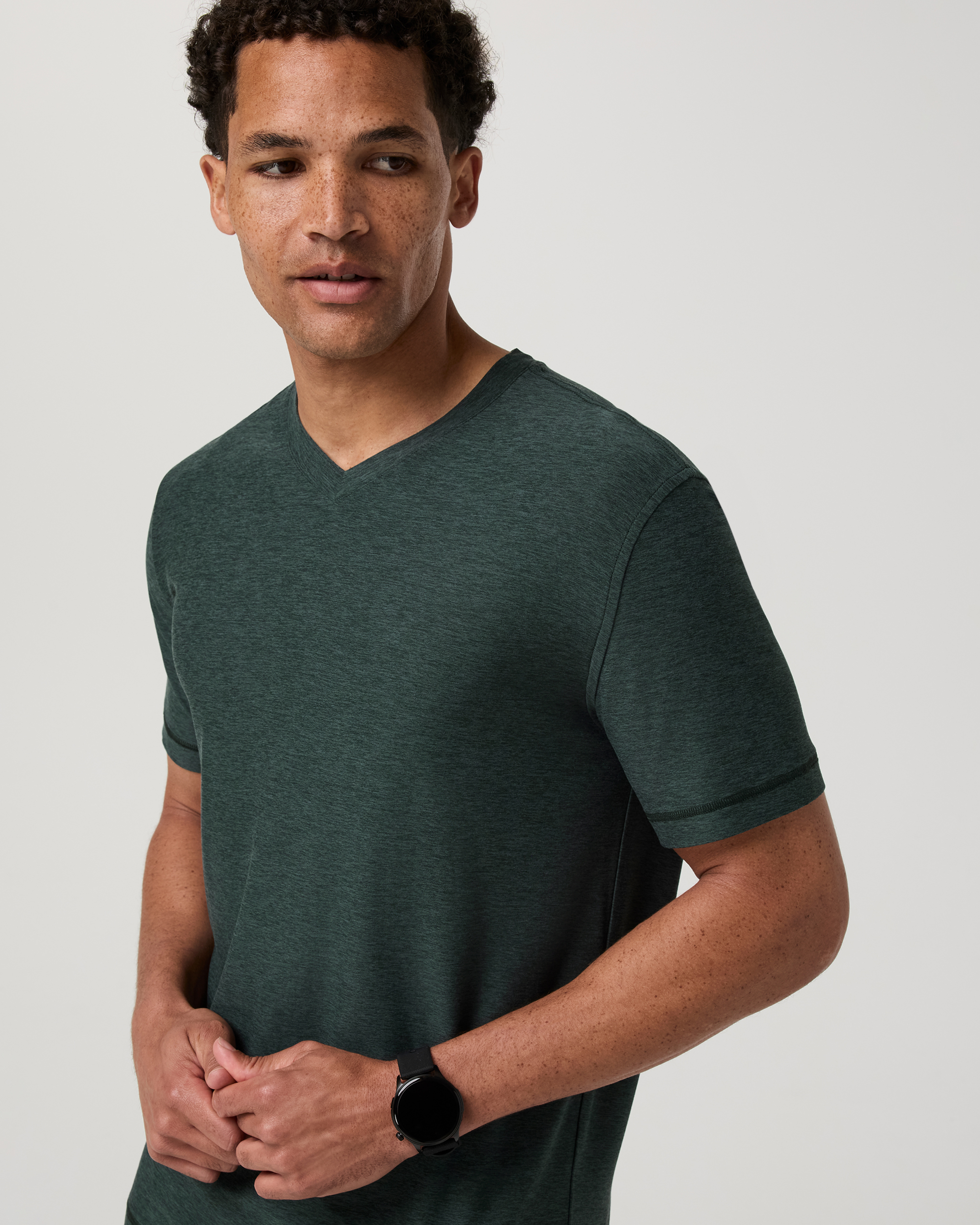 Strato Tech V-Neck | Hemlock Heather - Image 5