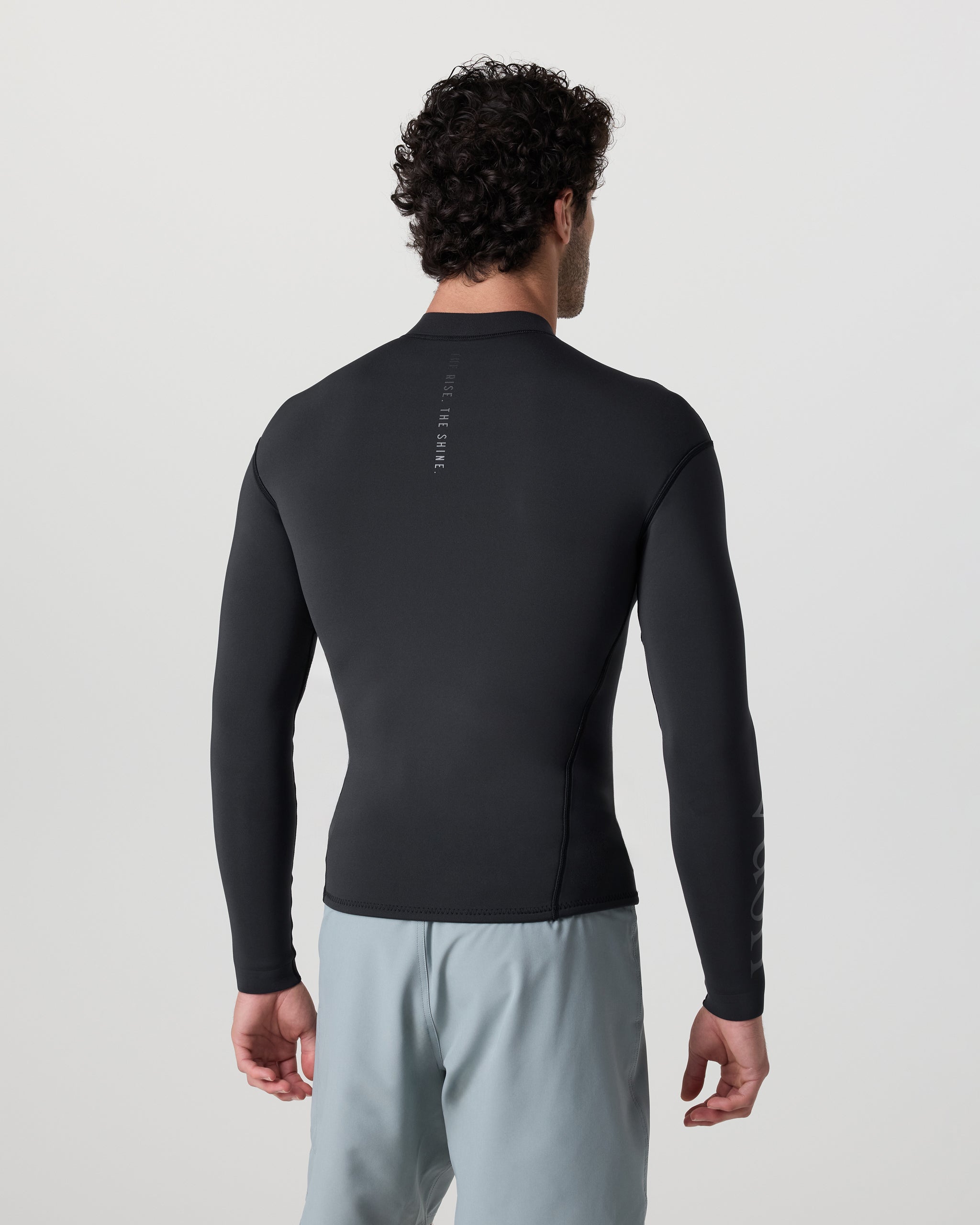 Long Sleeve Yulex Wetsuit Top | Washed Black - Image 2