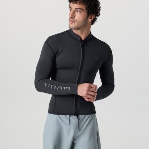 Long Sleeve Yulex Wetsuit Top | Washed Black