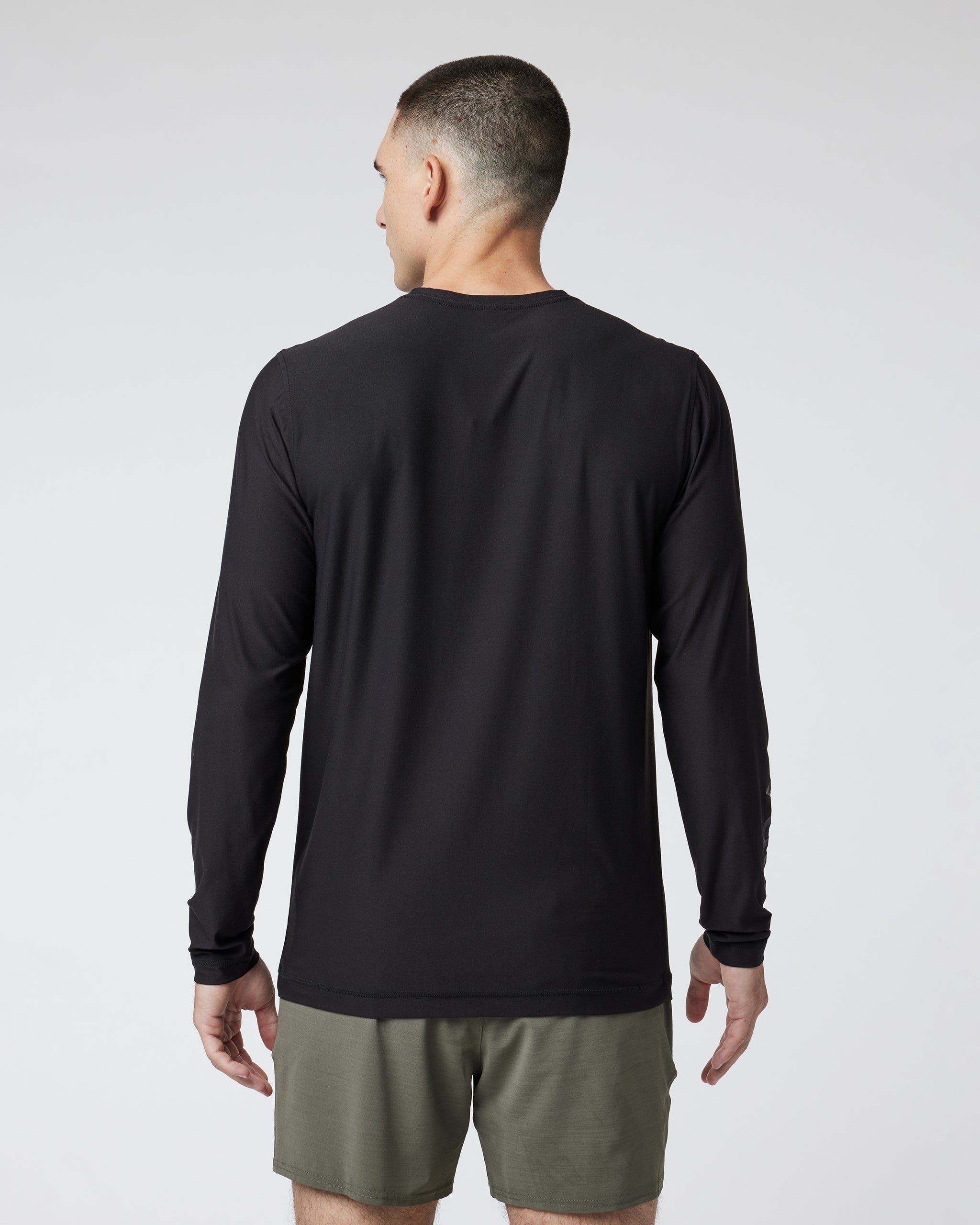 Long Sleeve Strato Graphic Tee | Black - Image 4