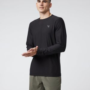 Long Sleeve Strato Graphic Tee | Black