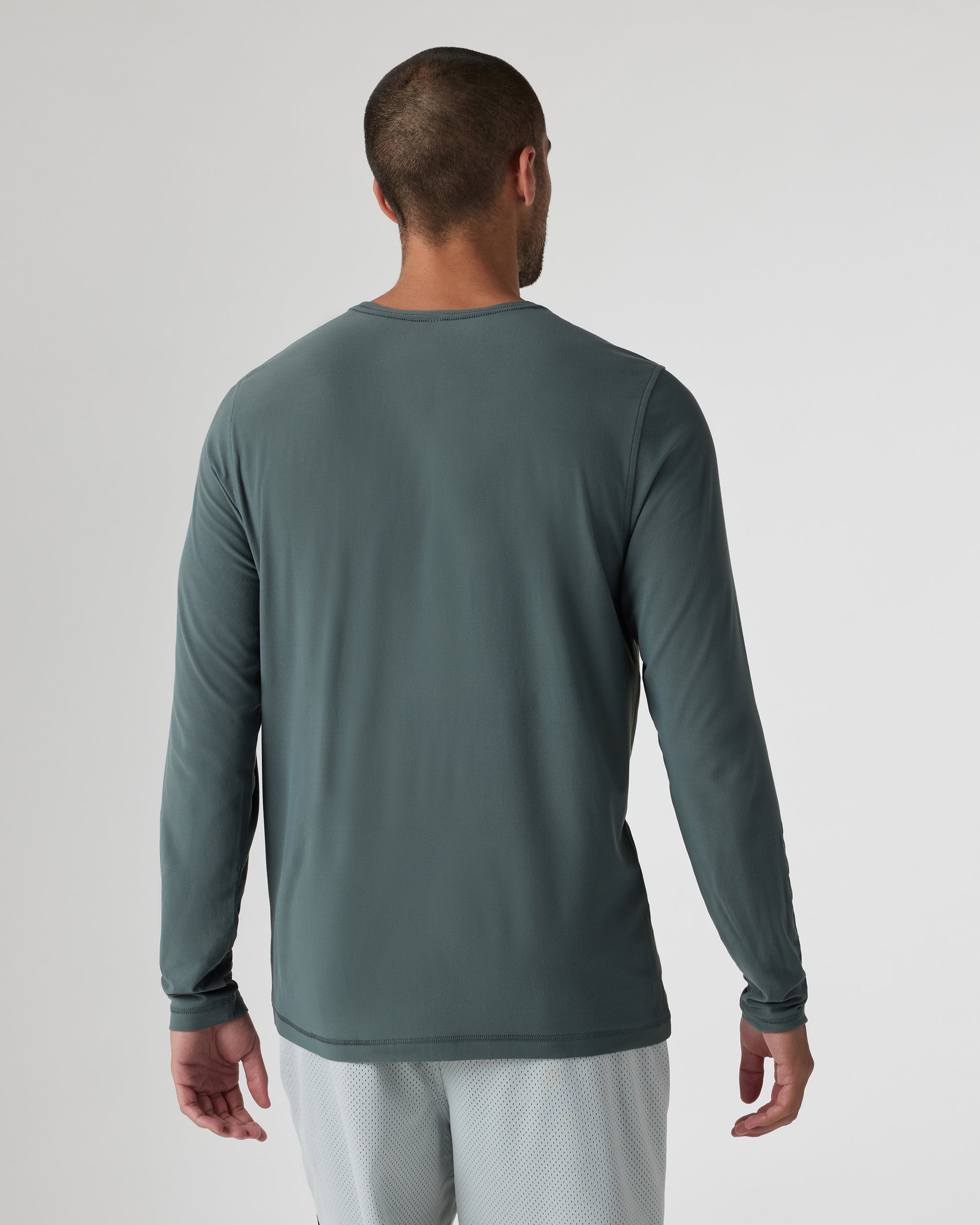 Long Sleeve Strato Graphic Tee | Smoked Beryl - Image 2