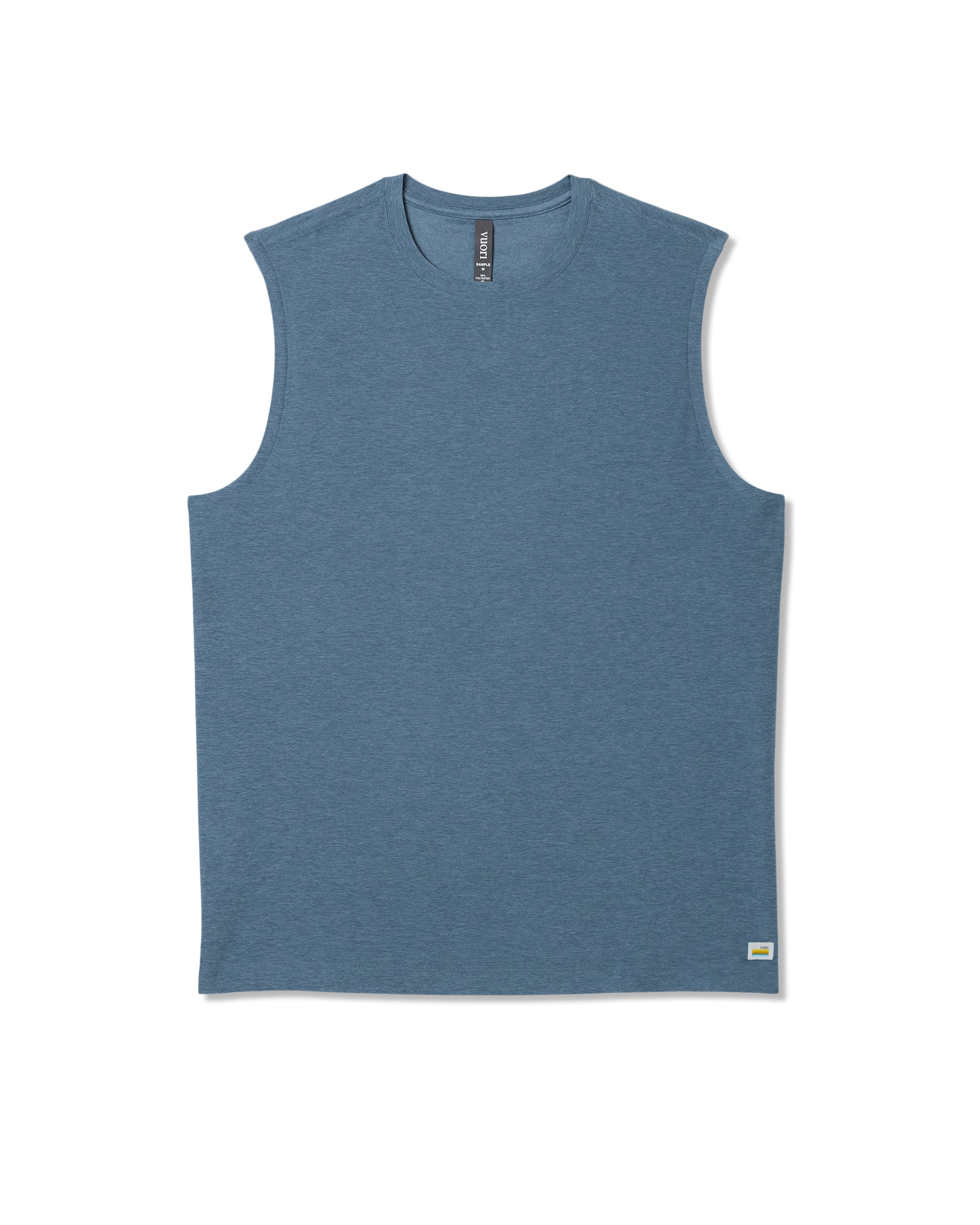 Strato Muscle Tee | Pool Blue Heather - Image 6