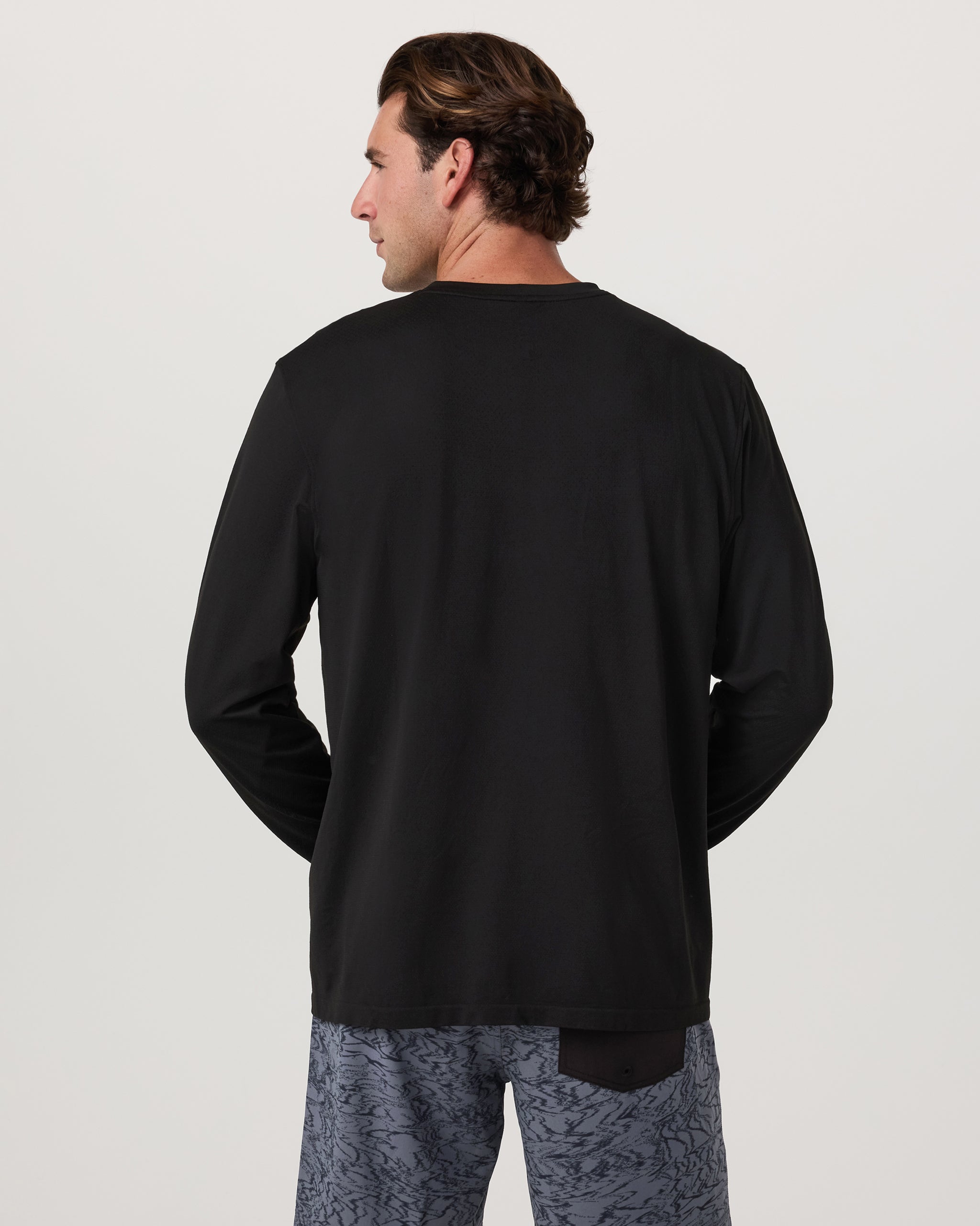 Long Sleeve Clearview Seamless Tee | Black - Image 3