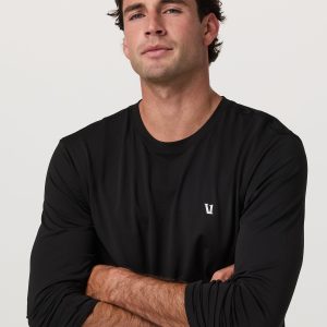 Long Sleeve Clearview Seamless Tee | Black
