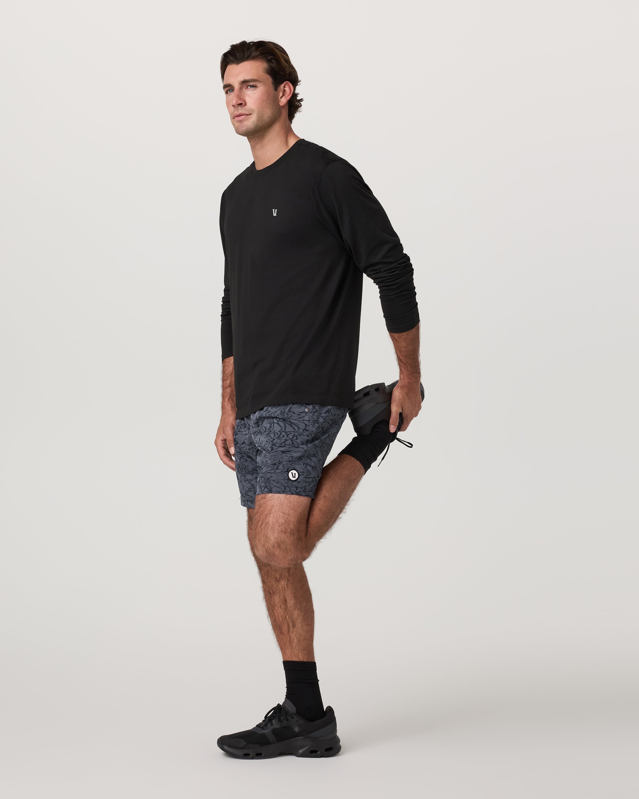Long Sleeve Clearview Seamless Tee | Black - Image 5
