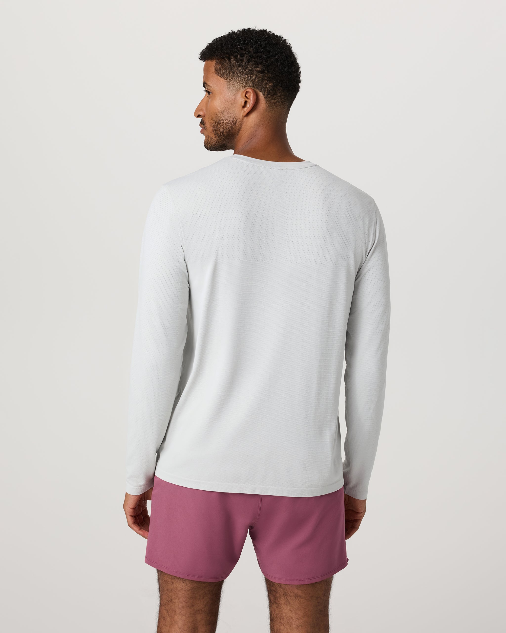 Long Sleeve Clearview Seamless Tee | Frost Grey - Image 4
